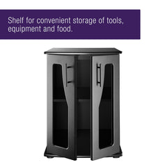 Coralife BioCube stand back panel emphasizes solid construction for stability