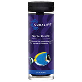 Coralife Garlic Xtreme bottle pour shows easy dosing for feeding