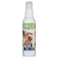 CORE Pet Complete Oral Care peppermint gel bottle for easy, brush-free use at home.