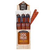 Cosmo's Snack Shack pork meat sticks original package, convenient training treat.