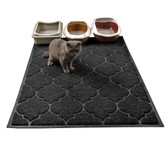 Cosyearn LittleTiger XL litter mat top view shows large surface for tidy floors