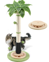 COUNER 39.4-inch cat scratching post with a sturdy wood base for stability