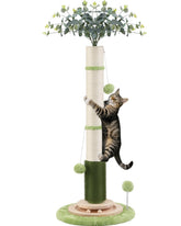 COUNTER 45-inch cat scratching post for indoor cats, tall vertical space.
