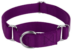 Country Brook Petz martingale collar no-buckle close-up for easy head entry.