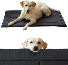 Couzssyhi chew proof bed top view highlights durable fabric