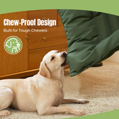 Couzssyhi double waterproof protection bed keeps crates dry and clean.