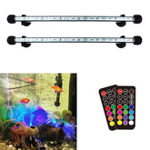 COVOART LED aquarium light 2-pack in-tank view showing vivid colors for fish and plants
