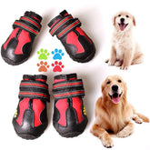CovertSafe& dog boots with non-slip rugged soles for outdoor traction.