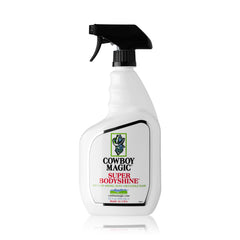 Cowboy Magic Super Bodyshine fast-dry coat shine for a show-ready look.