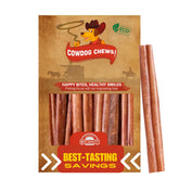 Cowdog Chews beef bully stick ingredient shows natural beef flavor and durability