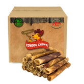 Cowdog Chews beef-filled roll close-up showing savory center for treat appeal