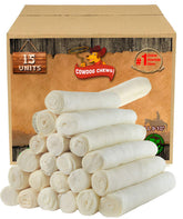 Cowdog Chews Retriever Roll 9-10 inch close-up showing natural texture for satisfying chewing