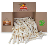 Cowdog Chews Retriever Roll 9-10 inch packaging showing durable rawhide for strong chewers.