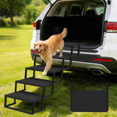 COZEER dog steps for car with 5-step foldable design and stable support