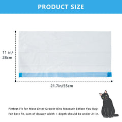 Coziley tear-resistant waste bags prevent leaks in wet litter cleanup.
