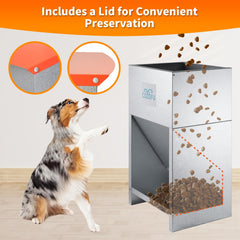 COZOFU metal dog feeder outdoor use weather resistant.