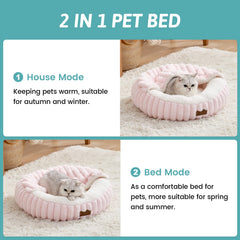 COZY KISS bed with non-slip bottom keeps pets steady during play.
