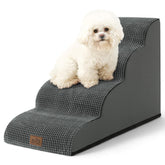 COZY KISS curved four-step dog stairs for stable couch access