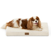 COZY KISS dog crate bed with rectangular shape provides joint support and comfort.