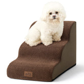 COZY KISS dog stairs with curved 3-step design for easy sofa access