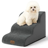 COZY KISS dog stairs curved design improves safe ascent for small pets.