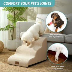 COZY KISS high-density foam steps cushion joints during climbs and jumps.