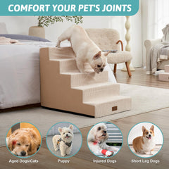COZY KISS foam-padded steps provide plush support during climbs.