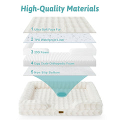 COZY KISS bed with non-slip bottom stays put on floors