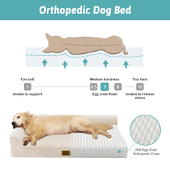 COZY KISS XL pet sofa with bolster for seniors and large breeds.