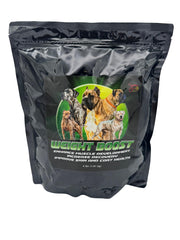 CPN Weight Boost tub close-up highlighting premium whey protein and healthy fats for lean muscle support.