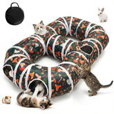 Cpvbobul cat tunnel with tear-resistant play ball for indoor fun.