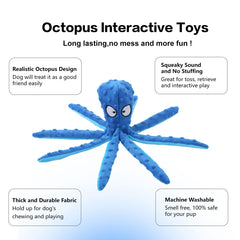 CPYOSN Octopus durable fabric withstands chews for long-lasting play
