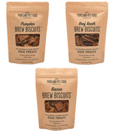Crafted by Humans Brew Biscuit variety pack front view, ideal for training rewards and daily snacking.
