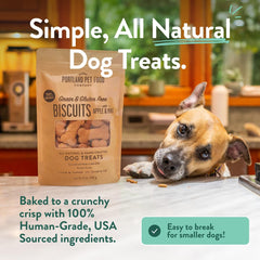 Crafted by Humans Pumpkin dog treats in pack, grain-free and USA-made.
