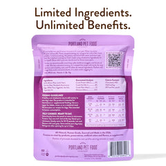 Winnie's Lamb N' Rice pouch open for quick servings.