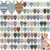 Cresue summer dog bandana collection in vibrant patterns for stylish photos.