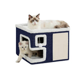 Crispedia Cat House cozy cave bed offers secure indoor retreat.