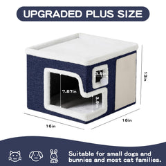 Crispedia Cat House fluffy-ball-toy encourages play and exercise.