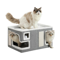 Crispedia Large Cat House cave entrance offers a private retreat for calm cats.