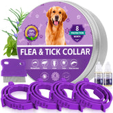 Crobirware 4-pack flea collar for dogs, ready for everyday wear and protection.