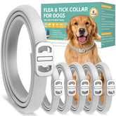 Crobirware flea collar six-pack adjustable fit for dogs of all sizes.