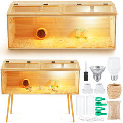 CroBlissful brooder box outer view highlights generous space for chicks and small pets.