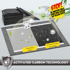 Croci Charcoal Puppy Pads odor-control layer reduces smells.