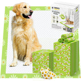 Croci extralarge dog pads daisy pattern front view shows generous surface for training