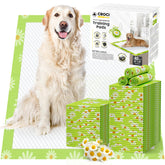 Croci Pee Pads full product with Daisy pattern for training and floor protection.