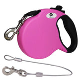 CROWN PAWS 16ft retractable leash extended view for large breeds, smooth control.