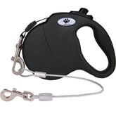 CROWN PAWS 16ft retractable leash for large breeds with comfortable handle for daily walks.