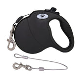 CROWN PAWS 16ft retractable leash side view, sturdy build for medium dogs.