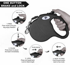 CROWN PAWS rustproof swivel hook enables safe 360-degree rotation