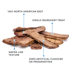 Crumps' Naturals Beef Tender Sticks break into pieces easily for portions.